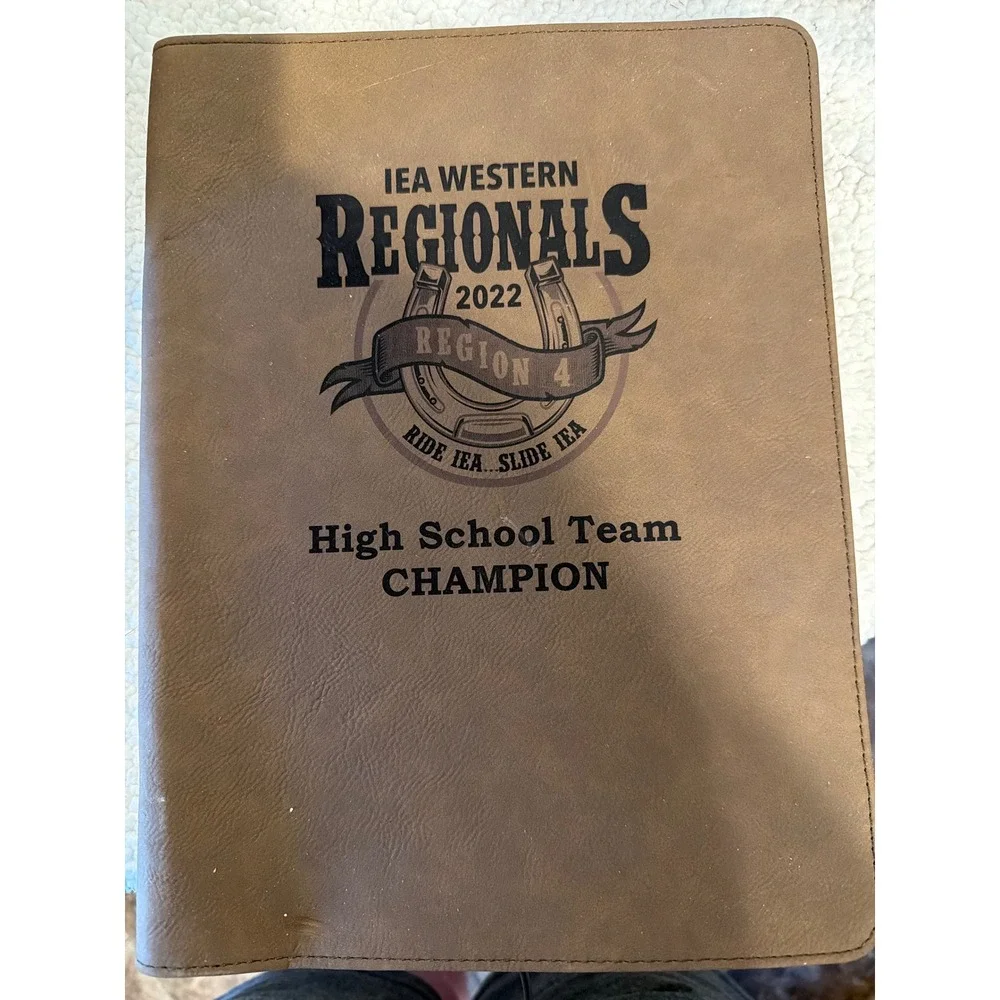 IEA Western Regionals 2022 Region 4 High School Team Champion Zippered Portfolio